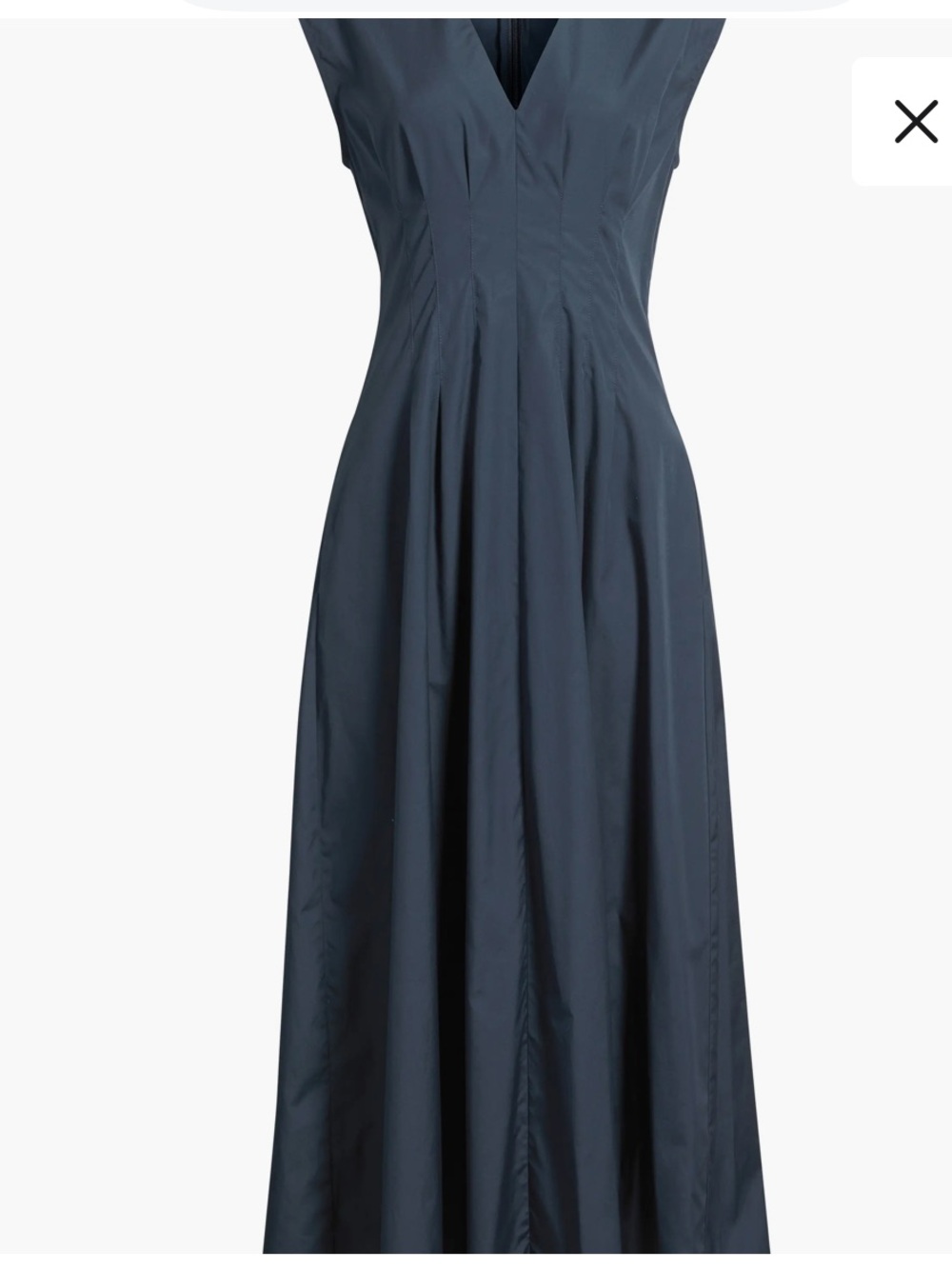 Ines Pleated Poplin Maxi Dress - Picture 5 of 7